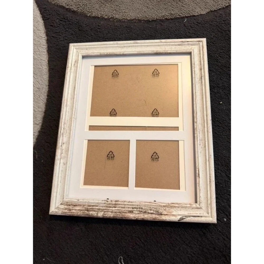 White washed wood 8x10 frame